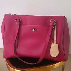 Fushia Coach Bag
